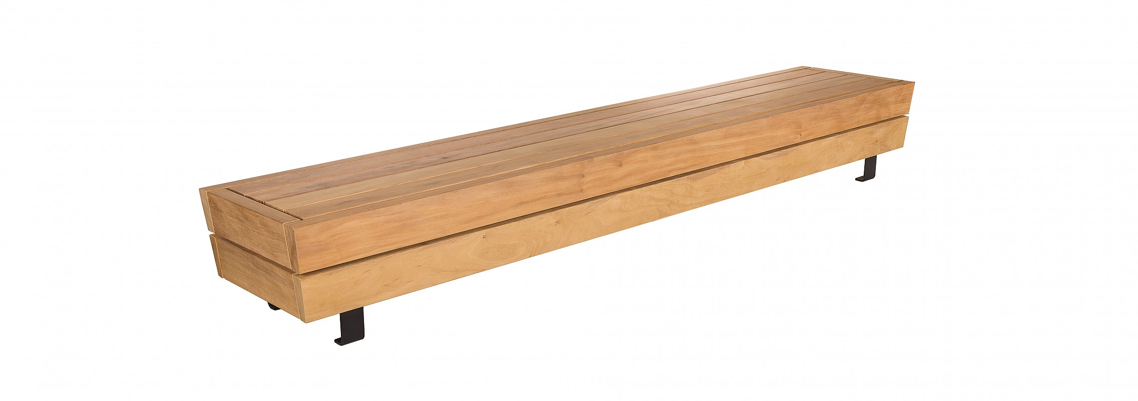 euroform w - urban furniture - park bench wood - seating - modular bench - Isola