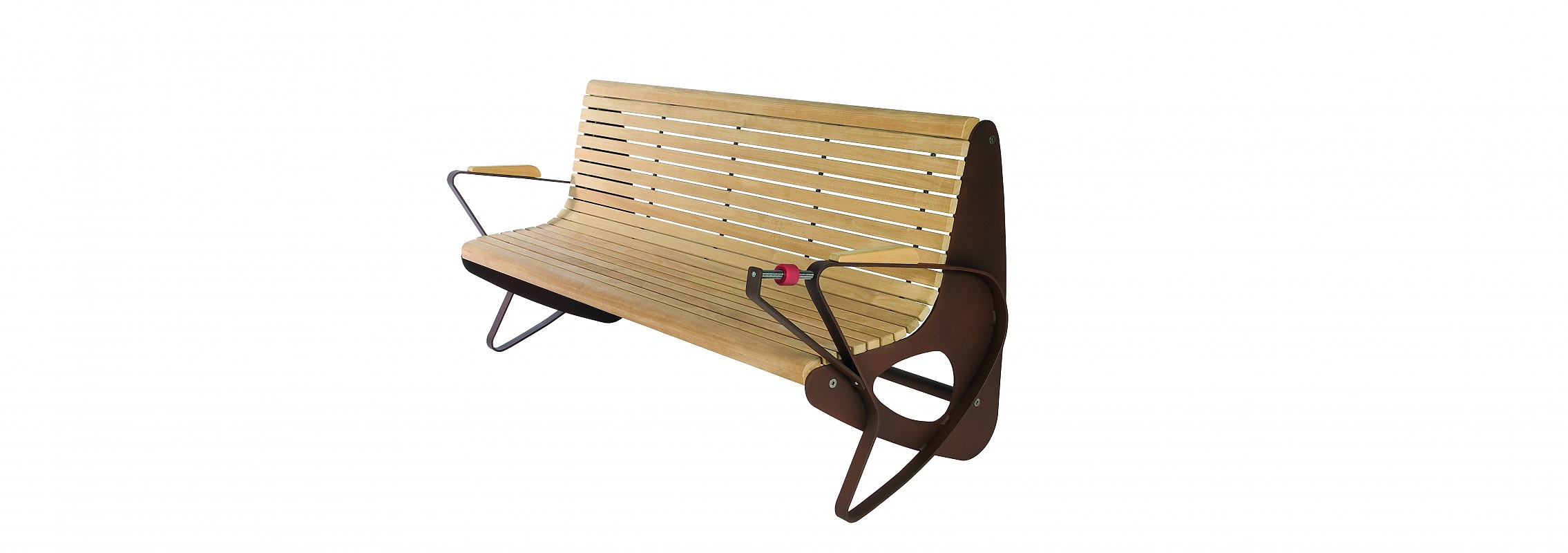 euroform w - urban furniture - park bench wood - Allmore - seating - lounger