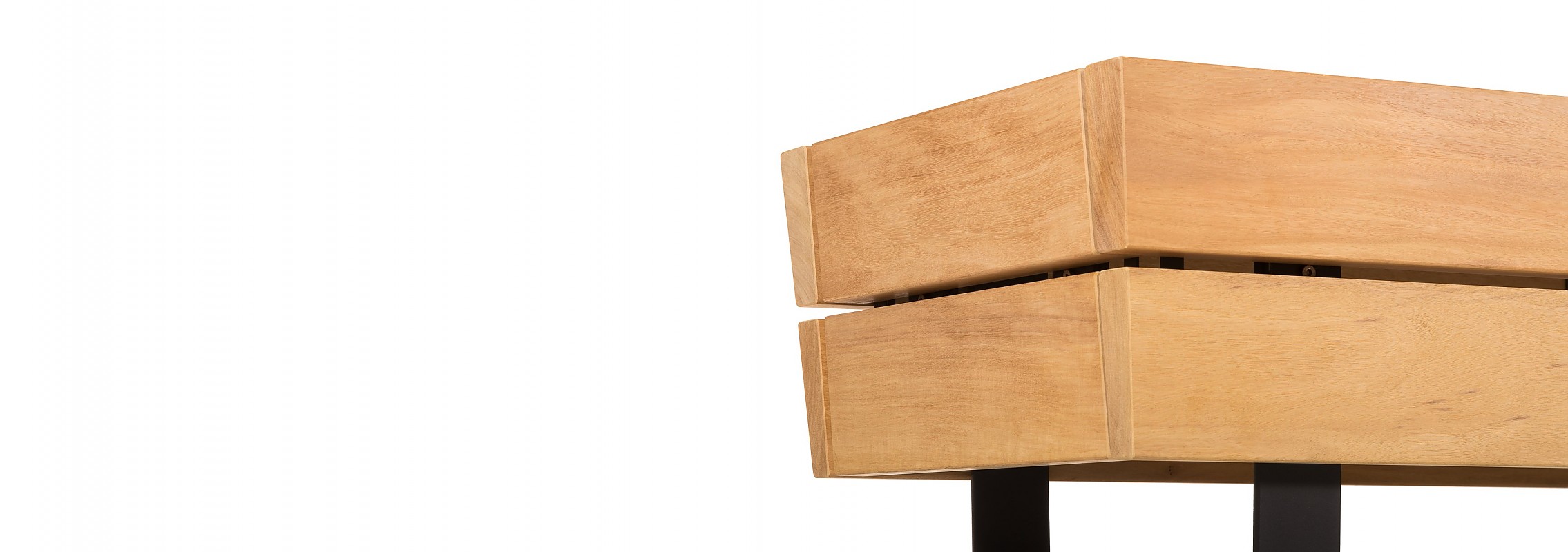 euroform w - urban furniture - park bench wood - seating - modular bench - Isola